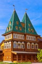 Wooden palace of Tsar Alexey Mikhailovich in Kolomenskoe - Mosco Royalty Free Stock Photo