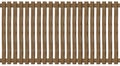 Wooden paling fence