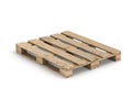 Wooden pallet Isolated on white background 3D illustration