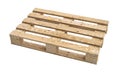 Wooden pallet isolated on white background Royalty Free Stock Photo