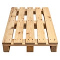 Wooden pallet isolated on transparent or white background Royalty Free Stock Photo