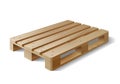 Wooden pallet. on white Royalty Free Stock Photo