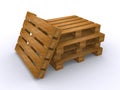 Wooden pallets Royalty Free Stock Photo