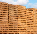 Wooden pallets Royalty Free Stock Photo