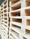 Wooden pallets for industrial use