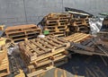 wooden pallets