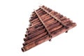 Wooden pan flute Royalty Free Stock Photo