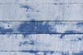 The wooden panel of boards, painted in blue and white. Old surface. Royalty Free Stock Photo