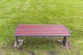 Wooden park bench Royalty Free Stock Photo