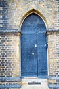 wooden parliament in london old door and Royalty Free Stock Photo
