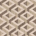 Wooden parquet Decoration - seamless background - Blasted Oak Royalty Free Stock Photo