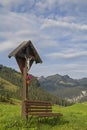 Wooden path cross at Berwang