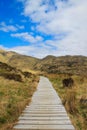 Wooden Path leading up to Glenfinnan Viaduct, Scottish Highlands, UK