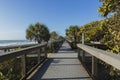 Wooden path to the beach