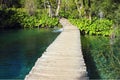 Wooden Pathway in Plitvice Lakes