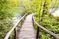 Wooden pathway - Plitvice lakes, Croatia Royalty Free Stock Photo