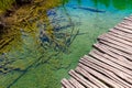 Wooden pathway - Plitvice Lakes National Park Royalty Free Stock Photo