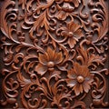 wooden pattern illustration marries the elegance of woodwork with opulent design.