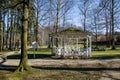 Wooden pavilion of mineral water spring - Frantiskovy Lazne Franzensbad Royalty Free Stock Photo