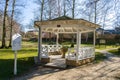 Wooden pavilion of mineral water spring - Frantiskovy Lazne Franzensbad Royalty Free Stock Photo