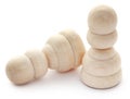 Wooden pawn for chess game Royalty Free Stock Photo