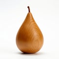 Handmade Wood Pear With Distinctive Character Design