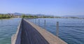 Wooden pedestrian bridge in Rapperswil