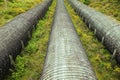 Wooden Penstock BC Hydro Water Intake Pipes at John Hart Power Generating Station