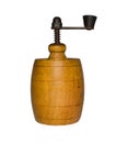 Wooden pepper mill Royalty Free Stock Photo