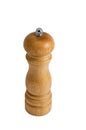 A wooden pepper mill