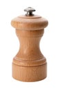 Wooden Pepper Mill isolated with a clipping path