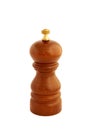 Wooden Pepper Mill isolated on white background