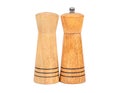 Wooden pepper and salt shaker Royalty Free Stock Photo
