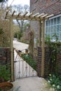 Wooden pergola arch naturel wooden garden pergola