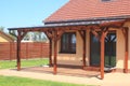 Wooden pergola