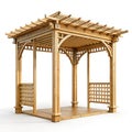 Wooden pergola Royalty Free Stock Photo