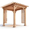 Wooden pergola Royalty Free Stock Photo