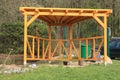 Wooden pergola