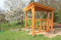 Wooden pergola