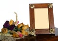 Wooden Photo Frame Royalty Free Stock Photo