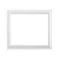 Wooden photo frame isolated white background Royalty Free Stock Photo