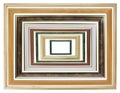 Wooden photo frames set