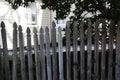 Wooden picket fence gate Royalty Free Stock Photo