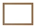 Wooden picture frame Royalty Free Stock Photo