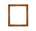 Wooden picture frame isolated Royalty Free Stock Photo