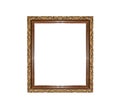 Wooden picture frame isolated Royalty Free Stock Photo