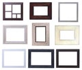 Wooden picture frames pack