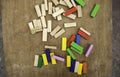 Wooden pieces puzzle Royalty Free Stock Photo