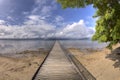 Wooden Pier, Fiji HDR Royalty Free Stock Photo