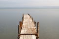 Wooden pier on lake Royalty Free Stock Photo